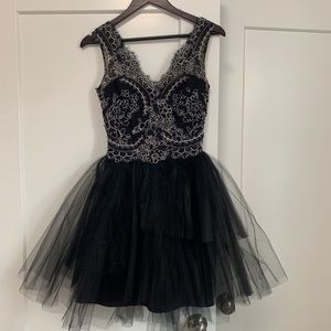 Marchese Notte mini dress with tulle skirt